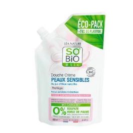 SO´BIO ETIC Recarga Gel Ducha Piel Sensible Protector Aloe Vera 650 ml. Calma y protege, fórmula sin sulfatos. Precio: 9.5000004. SKU: B1DM26YZGC