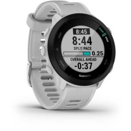 Garmin Forerunner 55 Reloj GPS Blanco con Monitor de Frecuencia Cardíaca para Correr y Natación