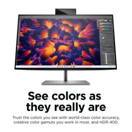 HP Monitor Z24m G3 23.8'' QHD (2560x1440) IPS 5ms USB-C Webcam Altavoces para Conferencias Plata