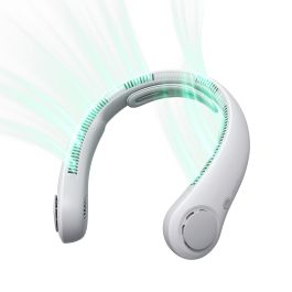 Jisulife Ventilador de Cuello Portátil Sin Aspas Life 4 Gris Silencioso, 5 Velocidades y Batería 5000mAh Recargable USB-C Precio: 46.99709333. SKU: B1HPPC9DEA