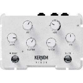 Kernom Ridge Overdrive, Pedal de Distorsión Analógico, Circuito de Saturación, EQ Avanzada, MIDI, 128 Presets