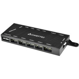 Chieftec Caja Gaming GS-01B-OP Torre ATX Micro ATX Mini-ITX Negra con Vidrio Templado e Iluminación RGB