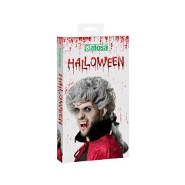 Peluca Halloween Vampiro Tirabuzones Gris