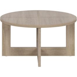 Mesa de centro redonda - TIKA - Roble - Con patas - 82 x 82 x 42 cm Mesa de centro redonda - TIKA - Roble - Con patas - 82 x 82 x 42 cm