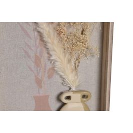 DKD Home Decor Decoración Pared Boho Natural Beige Madera 3 x 40.5 x 22.5 cm (4 Unidades)