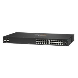 Hewlett Packard Enterprise Aruba 6100 24G 4SFP+ Switch de Acceso Empresarial Capa 2 Gigabit PoE 370W 4 Uplinks 10GbE SFP+