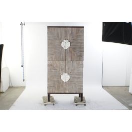 DKD Home Decor Armario Árabe 41 x 181 x 86 cm Marrón Claro / Marrón Oscuro