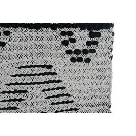 DKD Home Decor Decoración Pared Boho 1 x 61 x 45 cm Gris Oscuro Beige Algodón con Flecos (2 Unidades)