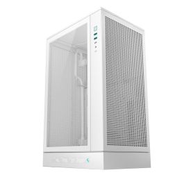DeepCool R-CH270-WHNDM0-G-1 Caja Gaming Semitorre CH270 Digital Blanca Micro-ATX con Panel Cristal Templado