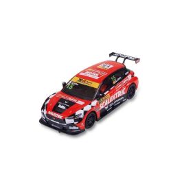 Coche scalextric cupra tcr monlau con luz en los faros 18x9x9cm