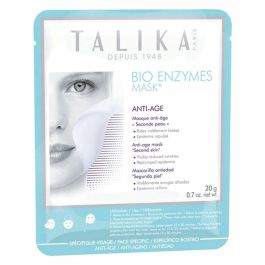 Talika BIO ENZYMES anti aging mask - Mascarilla Facial Antiedad, Antiarrugas e Iluminadora con Bio-Celulosa, Colágeno y Ácido Hialurónico 20 g