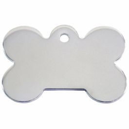 Placa identificativa para collar Imarc Bone Plateado