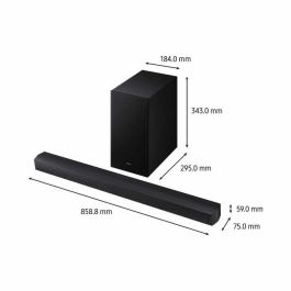 Samsung HW-B66CF/XE Barra de sonido 3.1 canales con Subwoofer inalámbrico 6.5'' HP Central Adaptive Sound Lite