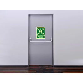 Normaluz Cartel de Evacuación Punto de Reunión Clase B PVC 0,7mm 22,4x30cm