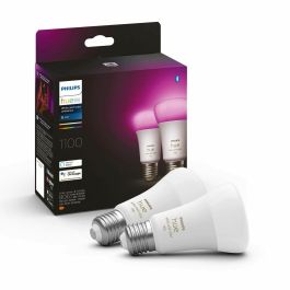 Philips Hue PHI8719514291317 Bulbo LED Inteligente E27 White & Color Ambiance, 1100 Lumen, Equiv. 75W, Bluetooth, Pack de 2