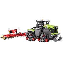 Cada Tractor de Orugas CLAAS Xerion 5000 con Arado 1336 Piezas - Modelo de Construcción Manual 1:32