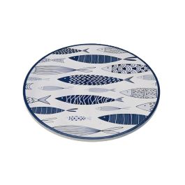 Salvamantel Peces 3D Azul Versa 20x20 cm (4 Unidades)