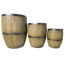 DKD Home Decor Macetero Cottage Marrón Magnesia 47 x 61 x 47 cm Set de 3 para Jardín Exterior Interior Precio: 134.6900005. SKU: B1AJVA2WHN