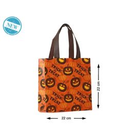 Bolsa Recoge Caramelos Halloween Naranja con Calabazas y "Trick or Treat" - 22x22x10 cm Precio: 0.49999983. SKU: B12DFXF6EL