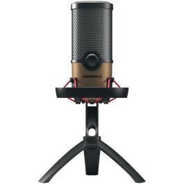 Cherry UM 9.0 PRO RGB - Micrófono de superficie para mesa USB alámbrico, 24 bit/192 kHz, negro/bronce Precio: 101.50000058. SKU: B1AFEABJGX