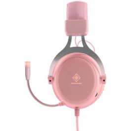 Deltaco Gaming GAM-030-P Auriculares Gaming Alambrico Stereo LED Rosa