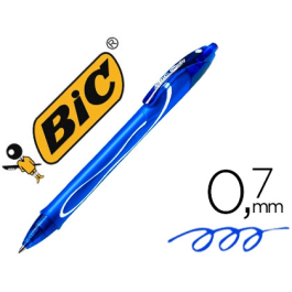 Bic 950442 Caja de Bolígrafos de Tinta Gel Retráctil Gelocity Quick Dry, 0.7 mm, 12 Unidades, Azules Precio: 18.94999997. SKU: S8401585