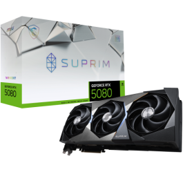 MSI SUPRIM GeForce RTX 5080 16G SOC NVIDIA, 16 GB GDDR7, 256 bit, PCI Express x16 5.0, 3 ventiladores, Ref: 912-V531-009 Precio: 1486.59000017. SKU: B196FNWMHN