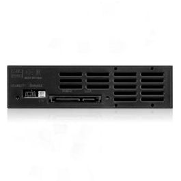 ICY BOX Wechselrahmen 1xSATA/SAS 3.5" a 1xSATA Host en bahía 5.25" EasySwap sin bandeja, Aluminio/Plástico