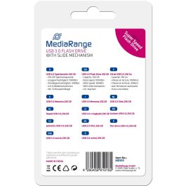 MediaRange MR919 USB-A 3.2 Gen 1 (3.1 Gen 1) de 256GB, velocidad de lectura de 100 MB/s
