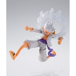 TAMASHII NATIONS Figura S.H.Figuarts Monkey D. Luffy Gear 5 One Piece articulada 15,5cm con accesorios