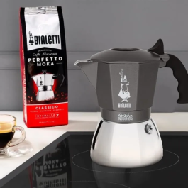 Bialetti Brikka Cafetera Italiana para Inducción, 4 Tazas