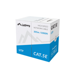 Lanberg Bobina Cat.5E UTP Cable de Red 305m RJ45 Color Gris Precio: 136.49999957. SKU: B16CP48M3Z