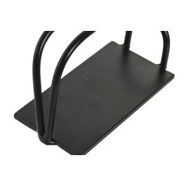 DKD Home Decor Soporte Incienso Arabe Quemador Palo Santo Negro Hierro 4 Unidades 6 x 8.5 x 11.5 cm