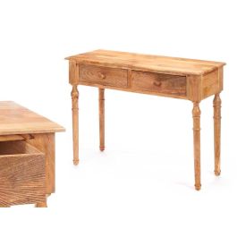 Mesa Recibidor 2 Cajones Natural Giftdecor 98x77x42 cm Madera Marrón Precio: 144.50000048. SKU: B1ED86BGGD