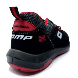 Omp OMPS90024016 Zapatillas Trabajo Seguridad S3 SRC ESD Pro Urban Negro Rojo Talla 40