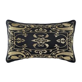 DKD Home Decor Cojín Árabe Negro de Poliéster 10x50x30 cm con Cremallera Oculta Precio: 22.49999961. SKU: S3041522