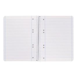 Cuaderno Espiral Liderpapel A5 Micro Serie Azul Tapa Blanda 80H 75 gr Horizontal 6 Taladros Azul