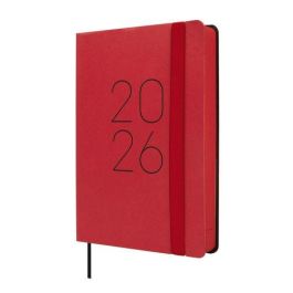 Agenda Anual (2026) Finocam Flexi Lisa Cosida Tapa Flexible Con Goma F4 118X168 D/P Rojo Precio: 12.50000059. SKU: B1EB7E9KCX