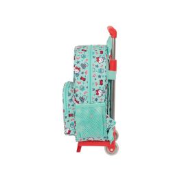 Mochila Escolar con Ruedas Hello Kitty Sea lovers Turquesa 26 x 34 x 11 cm