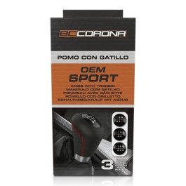 Abc Pomo Sport Piel Perforada Negro-Rojo POM30172 Accesorio Coche