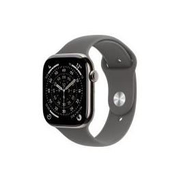 Apple Watch Series 11 GPS/Cellular 42mm Titanio Natural Correa Deportiva Negra (S/M)