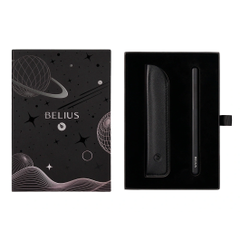 Belius Roller y funda Space B Minimalista Negro Tinta Azul 0,7 mm Caja de diseño