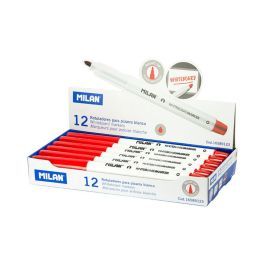 Milán Rotuladores para pizarra blanca rojo, caja 12 uds, punta Ø3,7 mm, ref: 16589123