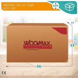 Moto correpasillos de madera vaca woomax 12" 85x37x53 cm Moto correpasillos de madera vaca woomax 12" 85x37x53 cm