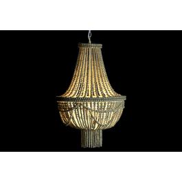 DKD Home Decor Lámpara Techo Tradicional Bolas Metal MDF 40 x 60 x 40 cm