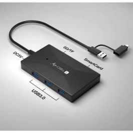 Techly Lector de Tarjetas y Hub USB A/C