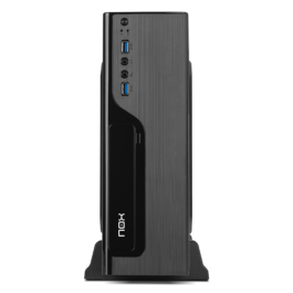 NOX Caja Sobremesa Slim LITE070 Micro-ATX con Fuente 500W, 2x USB 3.0 Negra