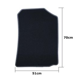 Set de Alfombrillas para Coche OCC Motorsport OCCTY0014GD Negro Gris oscuro Toyota Corolla Terciopelo