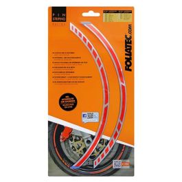 Foliatec FO34446 Pin Striping Racing Neon Rojo 14 Bandas 7mm x 41cm Incluye Espaciador