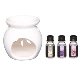 Kit 3 fragancias con quemador estilo floral 10 ml